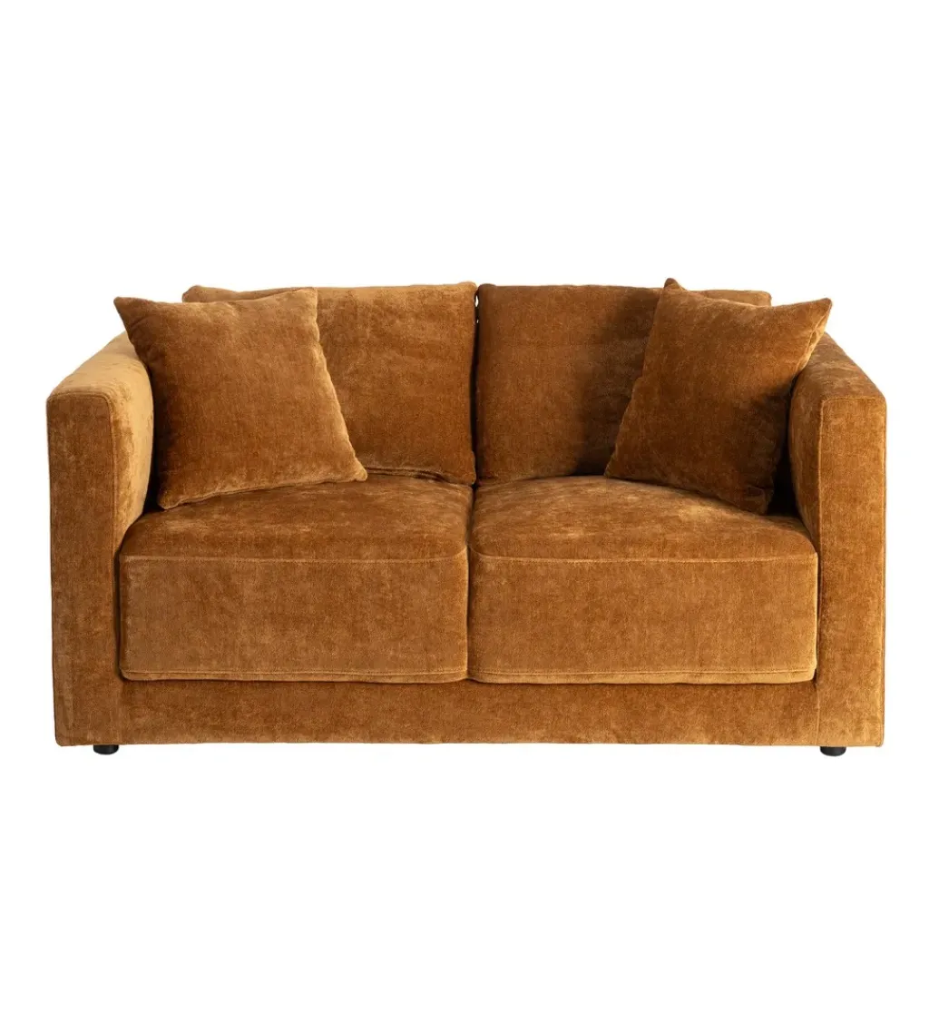 Sofa MODERN BAROCK 240 cm aksamitna musztardowo-żółta*Zona-Design Outlet