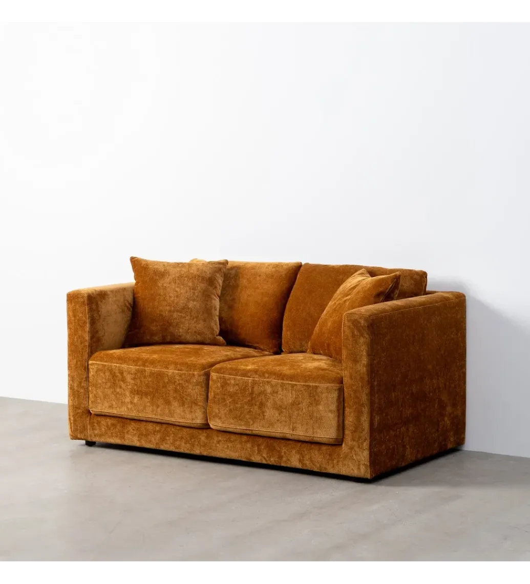 Sofa MODERN BAROCK 240 cm aksamitna musztardowo-żółta*Zona-Design Outlet