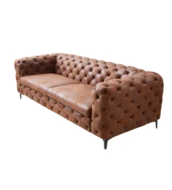 Sofa MODERN BAROCK 240 cm antyczny brąz*Invicta Interior Clearance