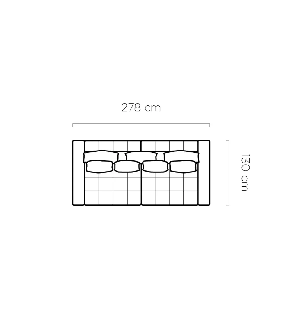 Sofa MOTTA BIGSOFA 278 cm z funkcją spania*Wersal Best