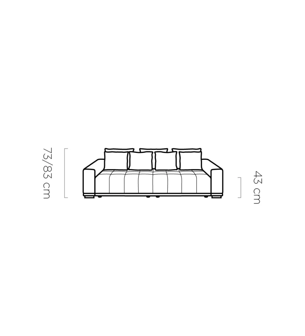 Sofa MOTTA BIGSOFA 278 cm z funkcją spania*Wersal Best