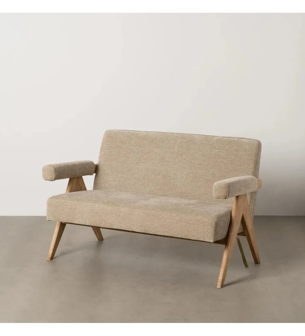 Sofa NAMGAN 134 cm beżowy naturalny*Zona-Design Clearance