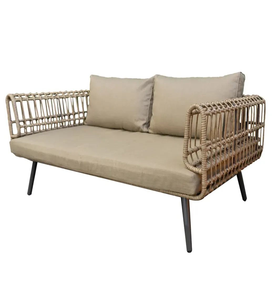 Sofa ogrodowa ARIKI 161 cm naturalna szara*Zona-Design Discount