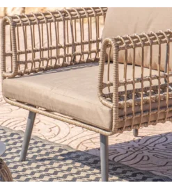 Sofa ogrodowa ARIKI 161 cm naturalna szara*Zona-Design Discount