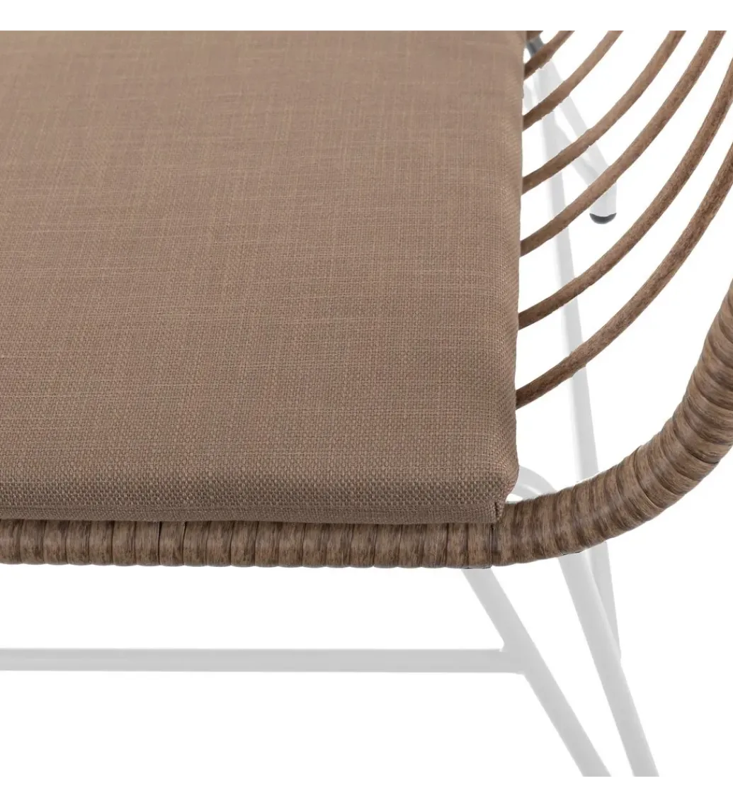 Sofa ogrodowa ARIKI 121 cm naturalna biała*Zona-Design Online