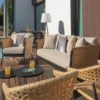 Sofa ogrodowa NIVA 171 cm naturalna czarna*Zona-Design Outlet