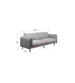 Sofa POLA 230 cm szara*KDesign Best