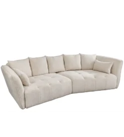 Sofa ROYAL 295 cm XL bouclé szampański beż*Invicta Interior Clearance