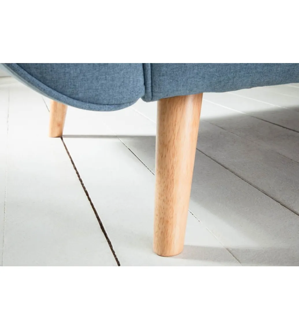 Sofa Rozkładana BELLA 215 Cm Jasnoniebieska Puella*Invicta Interior New