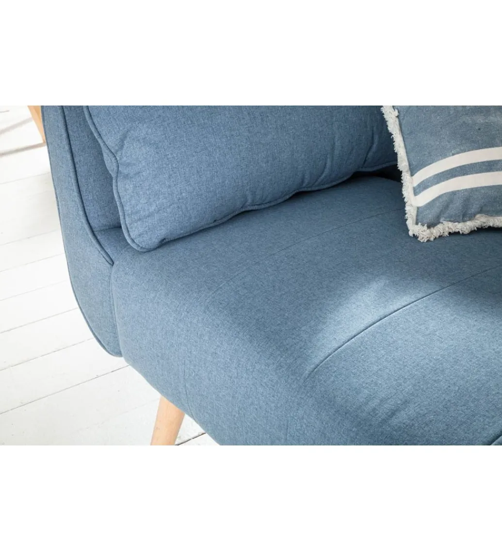 Sofa Rozkładana BELLA 215 Cm Jasnoniebieska Puella*Invicta Interior New