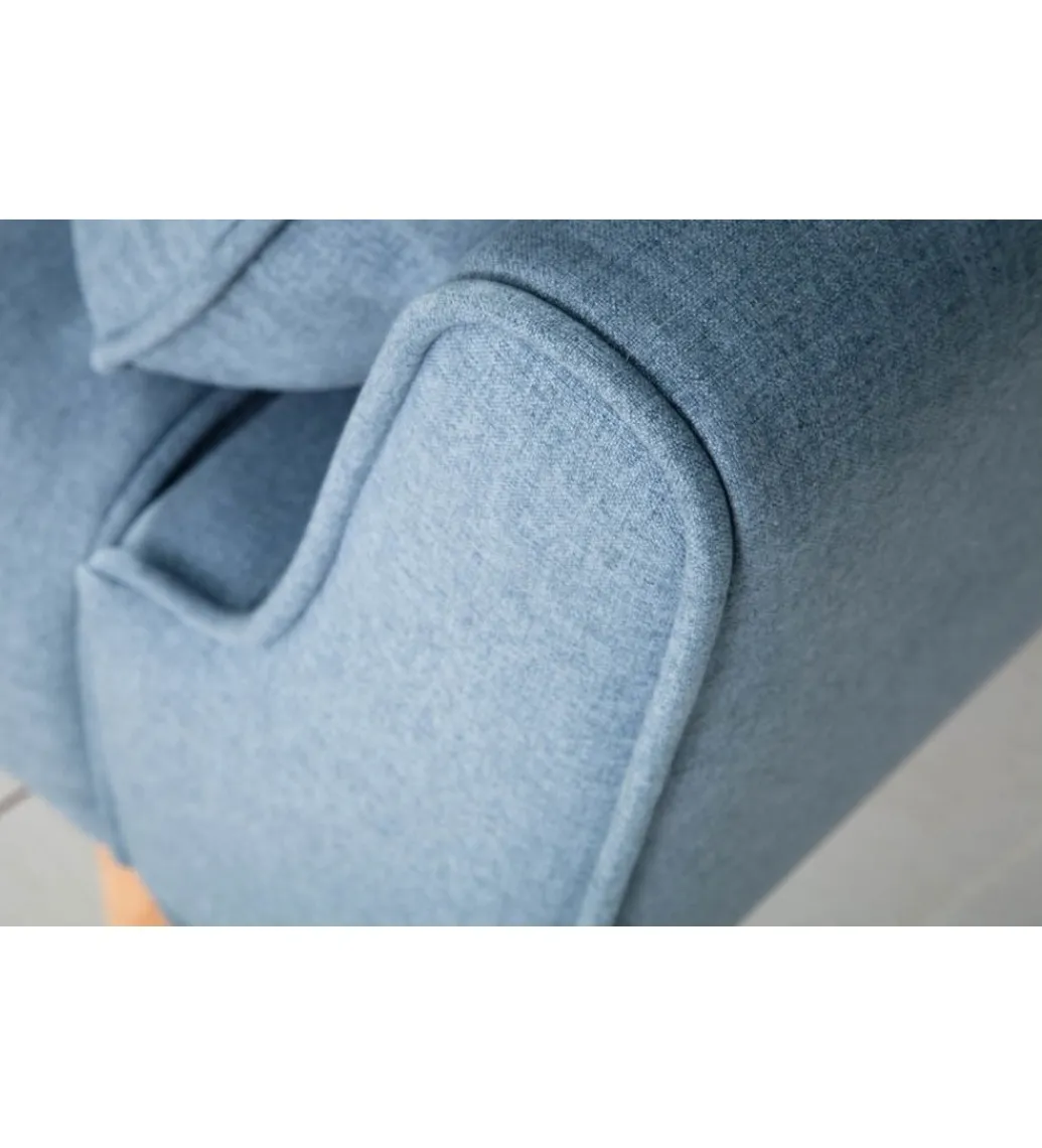 Sofa Rozkładana BELLA 215 Cm Jasnoniebieska Puella*Invicta Interior New