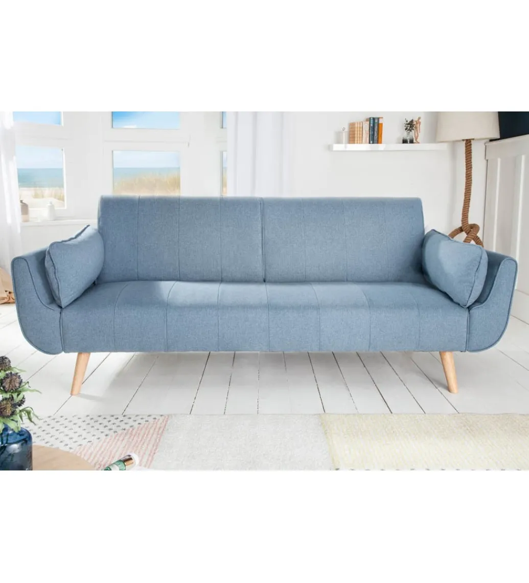 Sofa Rozkładana BELLA 215 Cm Jasnoniebieska Puella*Invicta Interior New