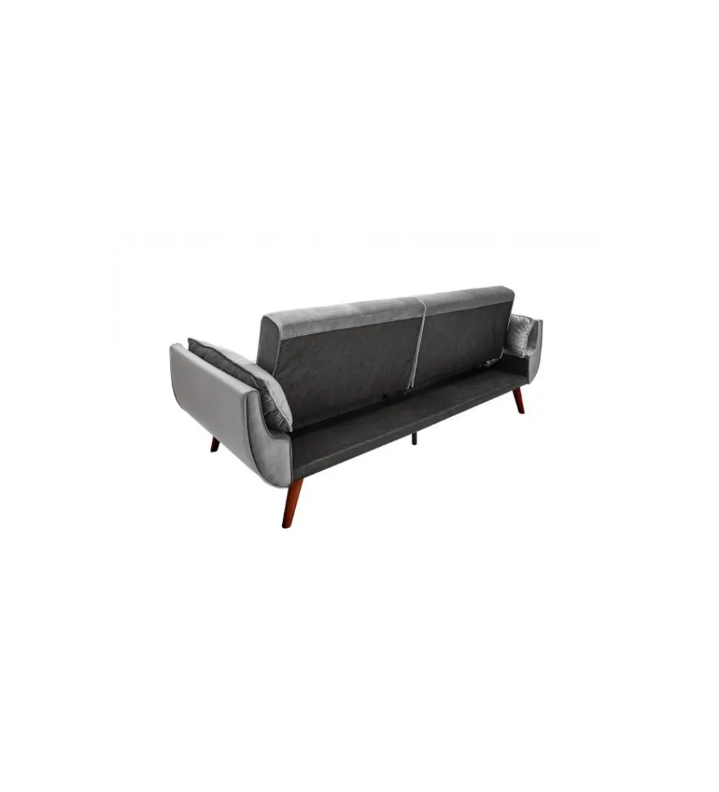 Sofa rozkładana BELLA 215 cm różany aksamit Puella*Invicta Interior Best