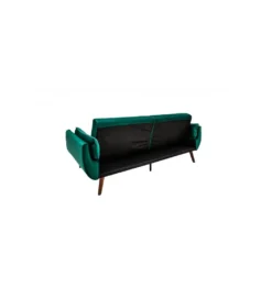 Sofa rozkładana BELLA 215 cm zielony aksamit Puella*Invicta Interior Sale