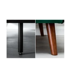 Sofa rozkładana BELLA 215 cm zielony aksamit Puella*Invicta Interior Sale