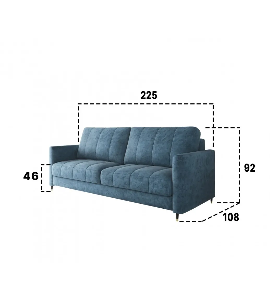 Sofa rozkładana CHIVAS Hugo 225 cm z funkcją spania*Comforteo Sale