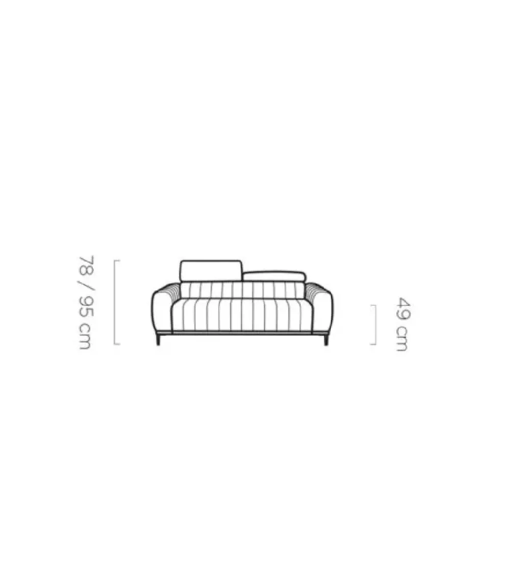 Sofa rozkładana GEMINI Gandi B 207 cm z funkcją spania*Wersal New