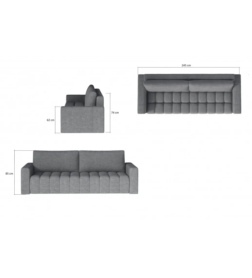 Sofa rozkładana LAZARO 245 cm z funkcją spania*ELTAP Clearance