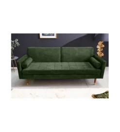Sofa rozkładana MANILLA 196 cm ciemnozielona*Invicta Interior - przedsprzedaż New