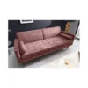Sofa rozkładana MANILLA 196 cm różowa*Invicta Interior - przedsprzedaż