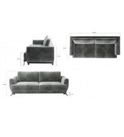 Sofa rozkładana MEGIS 250 cm z funkcją spania*ELTAP Online
