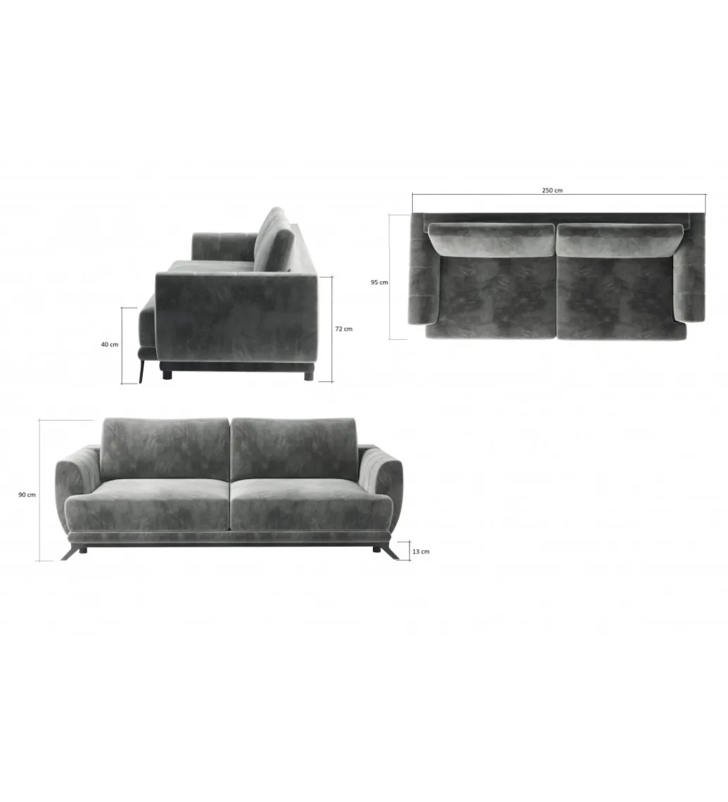 Sofa rozkładana MEGIS 250 cm z funkcją spania*ELTAP Online