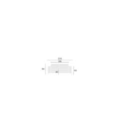 Sofa rozkładana NORDIC 232 cm z funkcją spania*Comforteo Clearance
