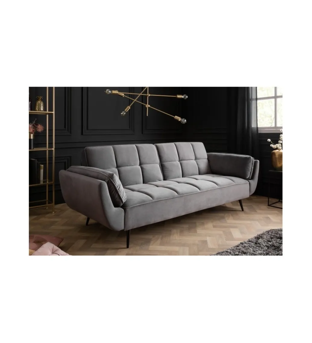 Sofa rozkładana OLIWIA 213 cm szara*Invicta Interior