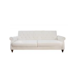 Sofa rozkładana RAYAN 220 cm kremowa*Invicta Interior Best