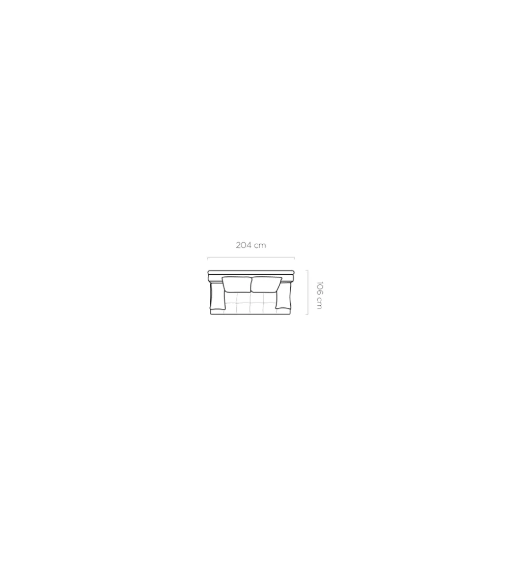 Sofa rozkładana SWEET 204 cm z funkcją spania*Wersal