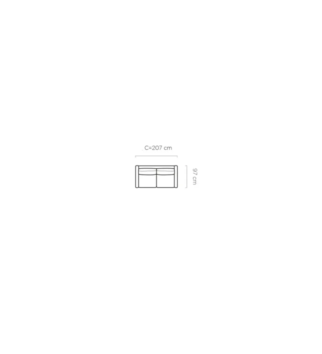 Sofa rozkładana TINO C 207 cm z funkcją spania*Wersal Outlet