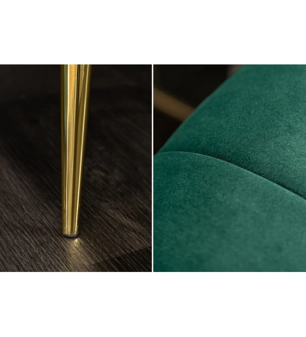 Sofa Scarlett 225 cm szmaragdowa zieleń*Invicta Interior Outlet