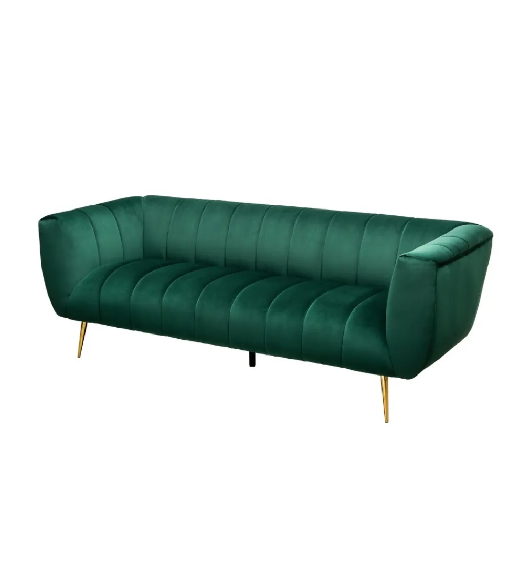 Sofa Scarlett 225 cm szmaragdowa zieleń*Invicta Interior Outlet