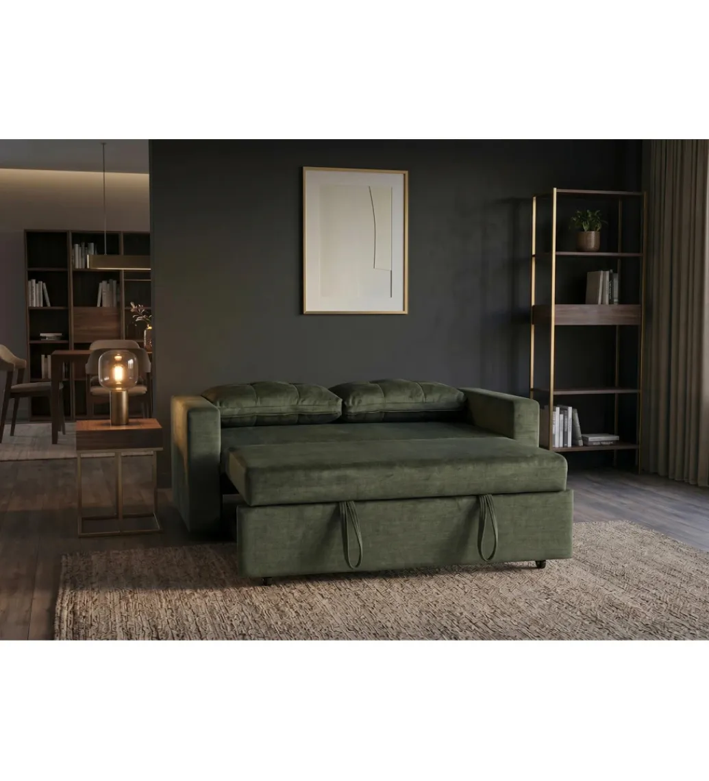 Sofa SMART 140 cm z funkcją spania zielony*Invicta Interior - przedsprzedaż Best