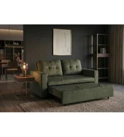 Sofa SMART 140 cm z funkcją spania zielony*Invicta Interior - przedsprzedaż Best