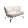 Sofa Snow 234 cm Bouclé biała*KARE Outlet