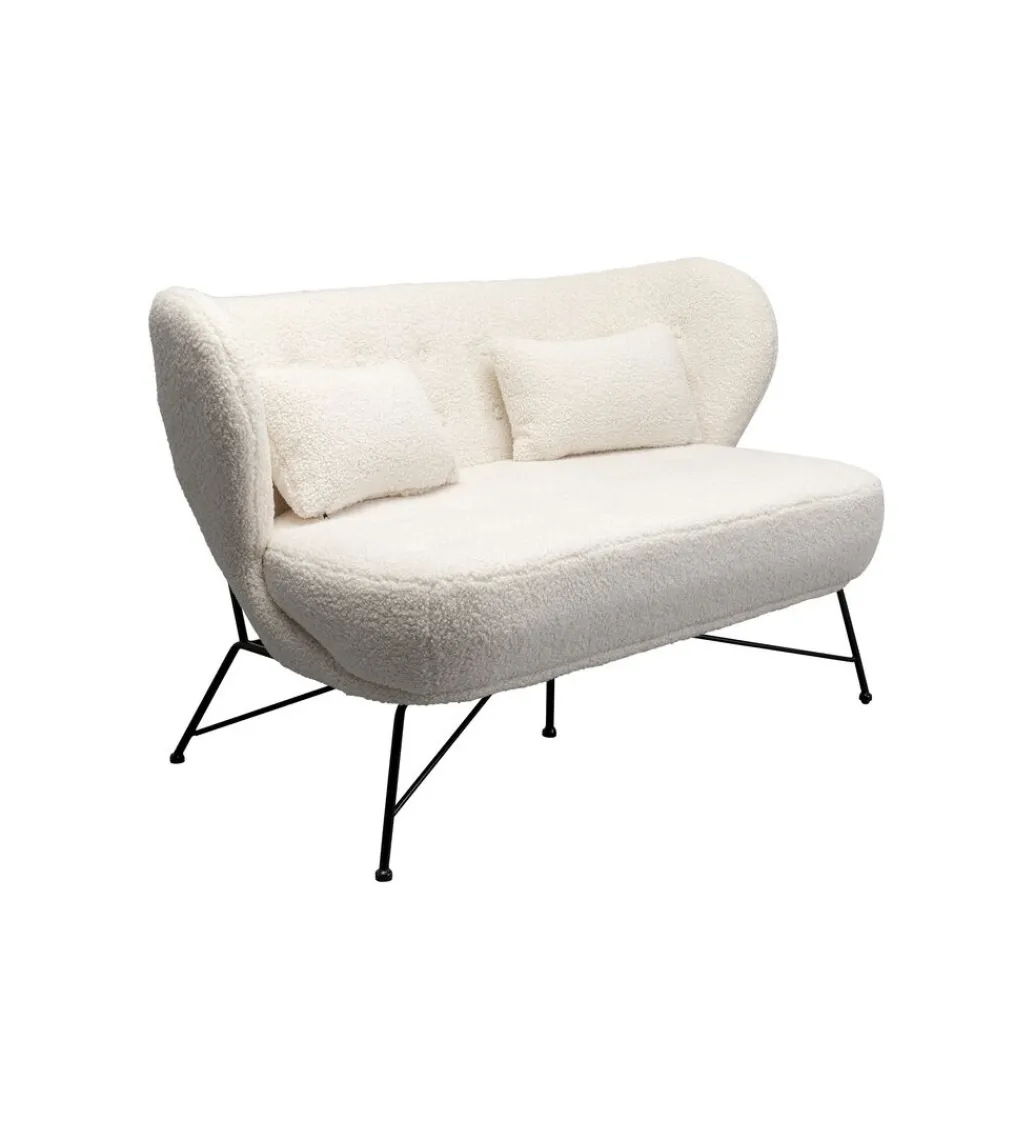 Sofa Snow 234 cm Bouclé biała*KARE Outlet
