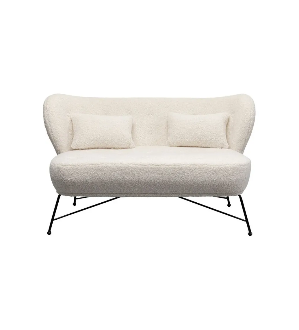 Sofa Snow 234 cm Bouclé biała*KARE Outlet