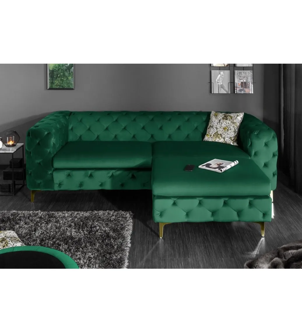 Sofa SOFIJA 240 cm szmaragdowa zieleń*Invicta Interior Best