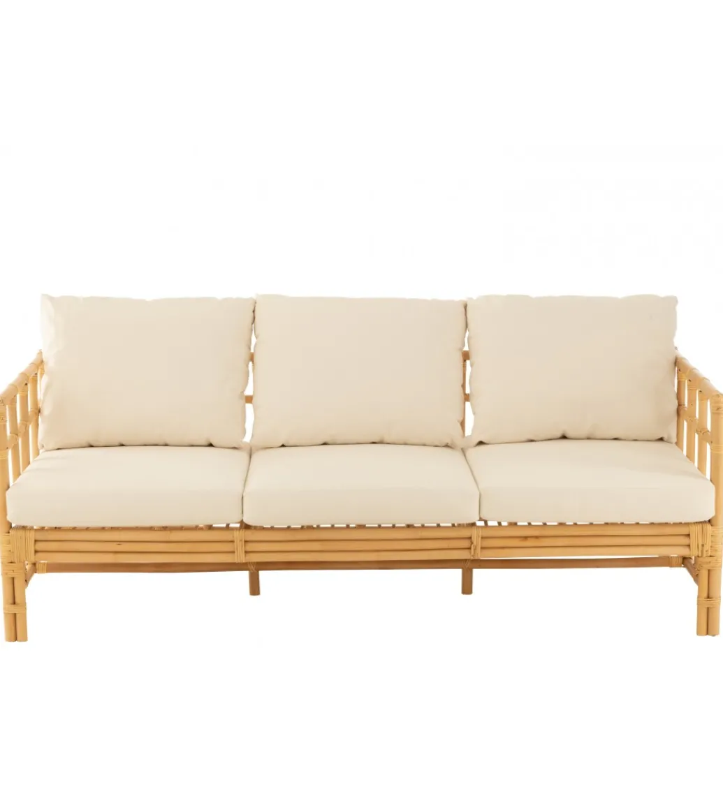 Sofa trzyosobowa ELISE 187 cm rattan*J-Line