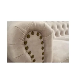 Sofa trzyosobowa ROCHESTER Chesterfield 200 cm beżowa*Invicta Interior Hot
