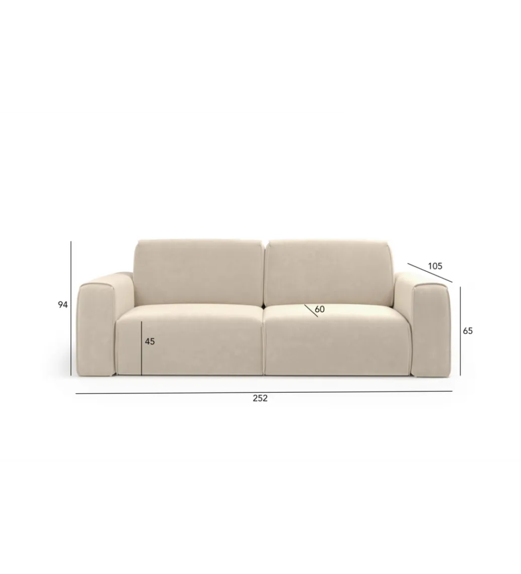 Sofa TUZZI 252 cm z funkcją spania*Comforteo New