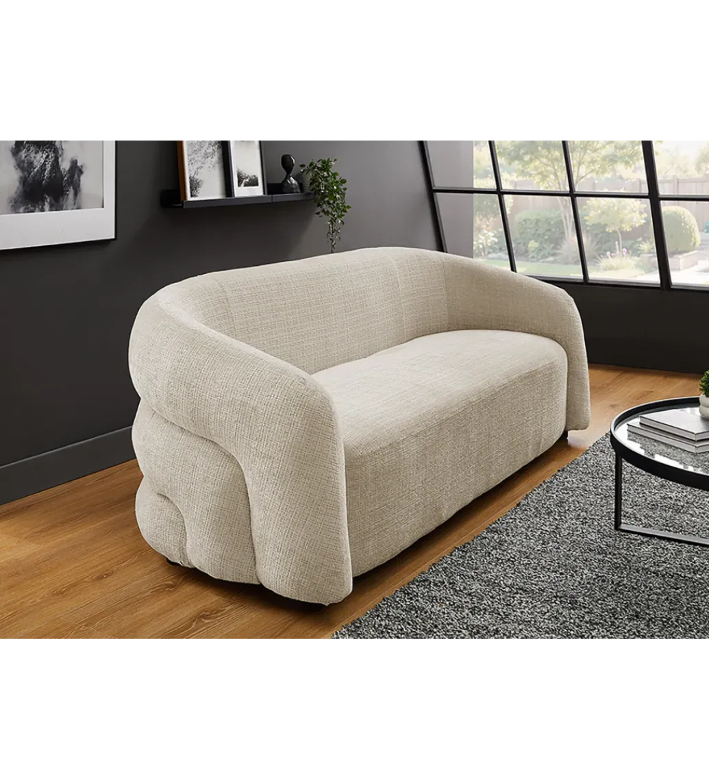 Sofa VOQUE 200 cm chenille beżowa*Invicta Interior Online