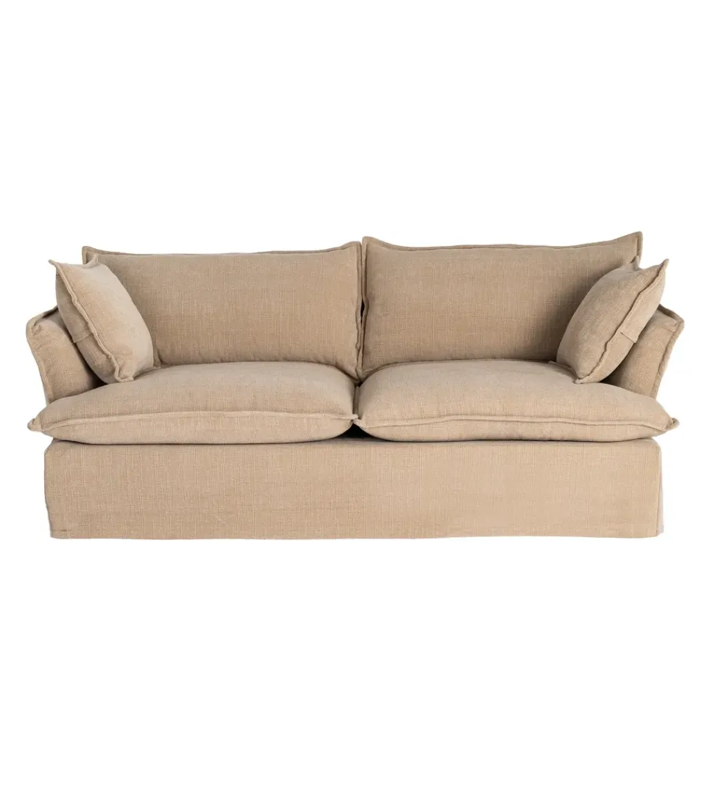 Sofa ZAPLASO 221 cm beżowa*Zona-Design Clearance