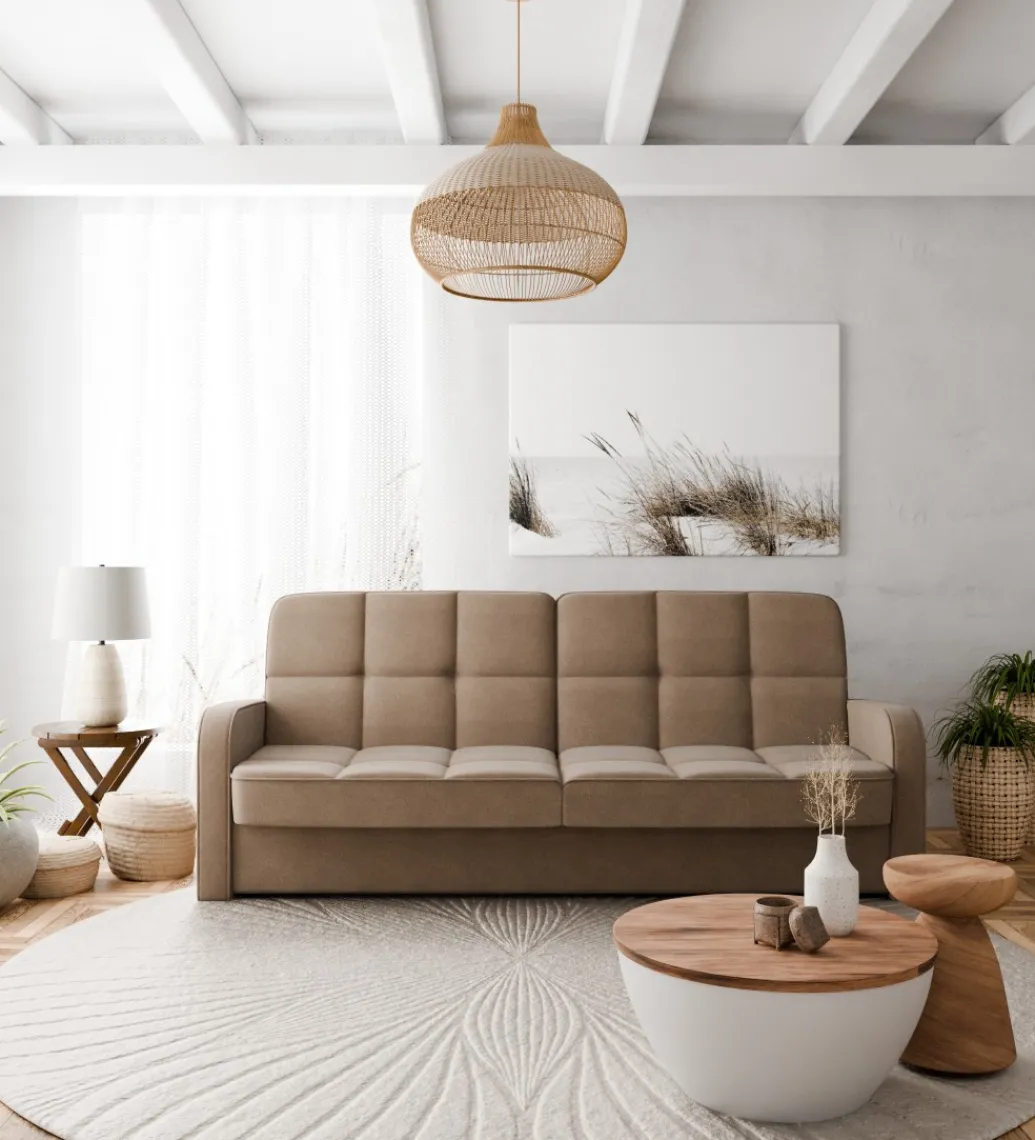Sofa z funkcją spania PARIS 222 cm*ZDLINNEO1 Outlet