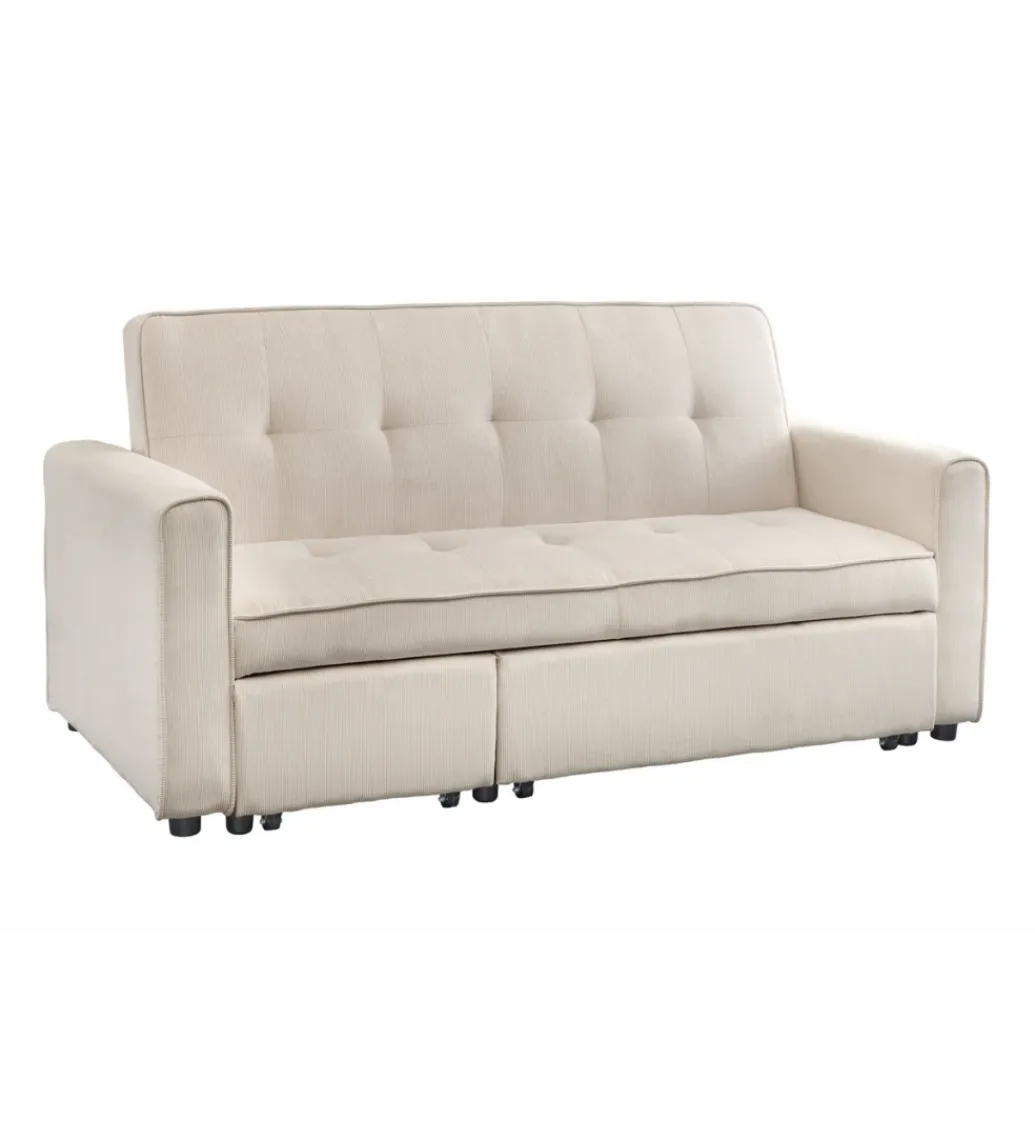 Sofa z funkcją spania SMART 180 cm cord beżowy*Invicta Interior - przedsprzedaż Hot