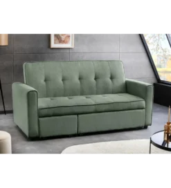 Sofa z funkcją spania SMART 180 cm cord zielony*Invicta Interior - przedsprzedaż Online