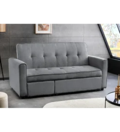 Sofa z funkcją spania SMART 180 cm cord szary*Invicta Interior - przedsprzedaż Discount
