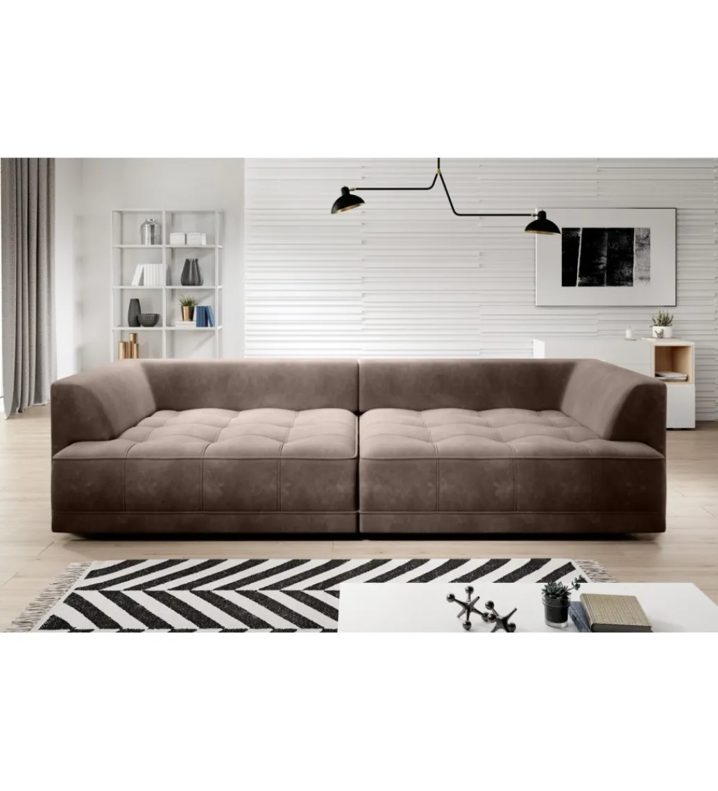 Sofa z funkcją spannia Big SofaTiga 302 cm z elektrycznie wysuwanym siedziskiem*Wersal Best