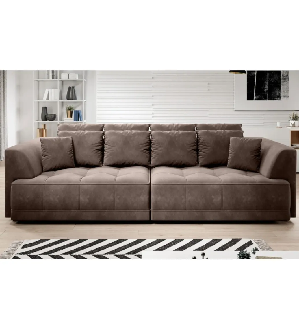 Sofa z funkcją spannia Big SofaTiga 302 cm z elektrycznie wysuwanym siedziskiem*Wersal Best